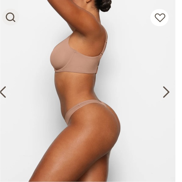 NWT SKIMS Fits‎ Everybody T-Shirt Demi Bra Sienna Sz 32D - Picture 3 of 4